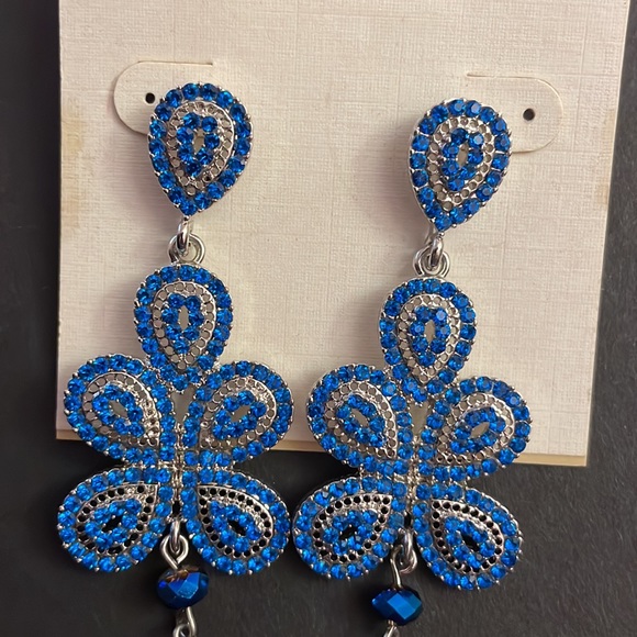 Beautiful Blue Earrings - Picture 2 of 3